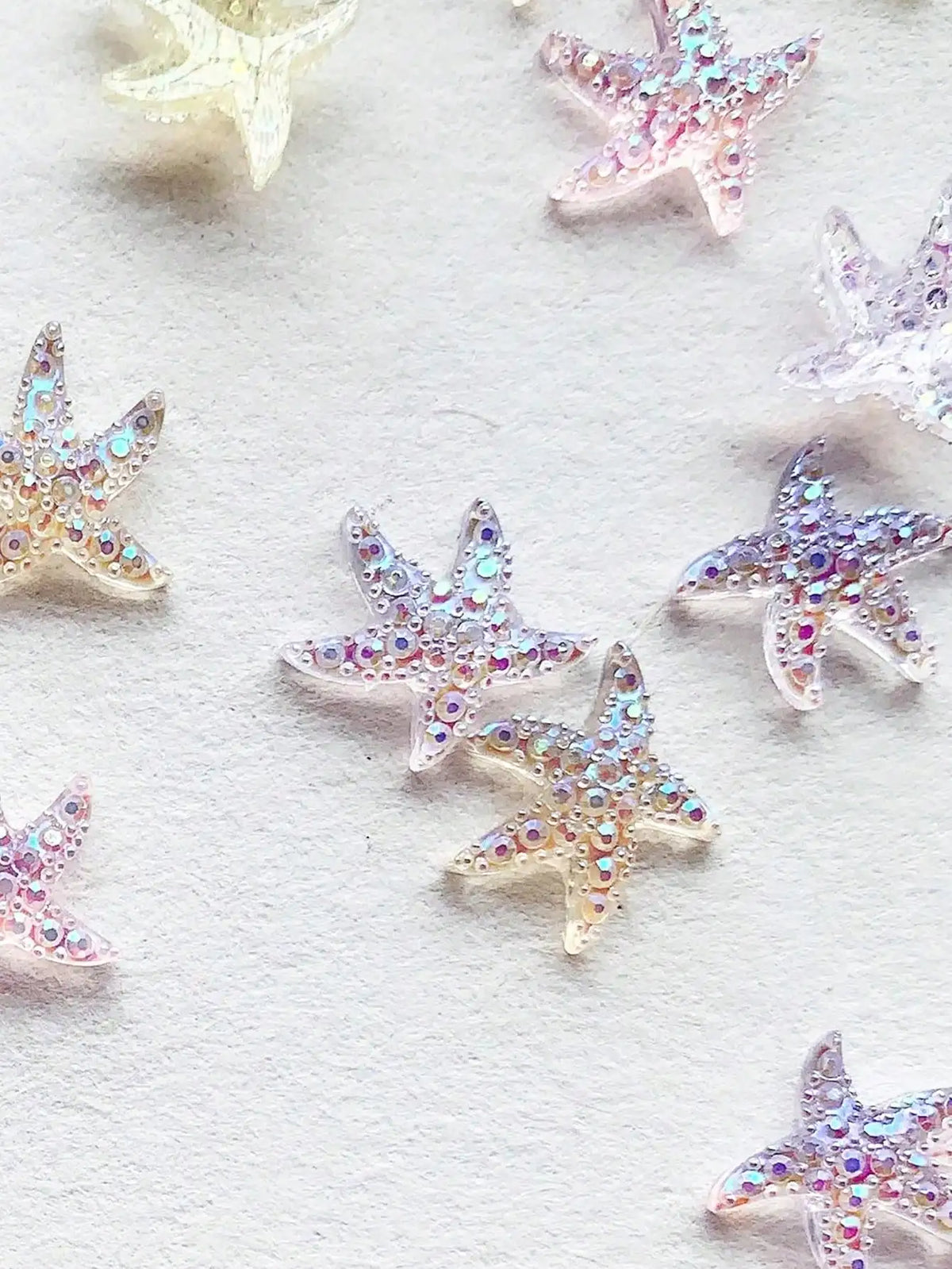 Ocean Sea Star Shell 3D Nail Art Decorations 50pcs | Qme 3D Nail Decorations Qme