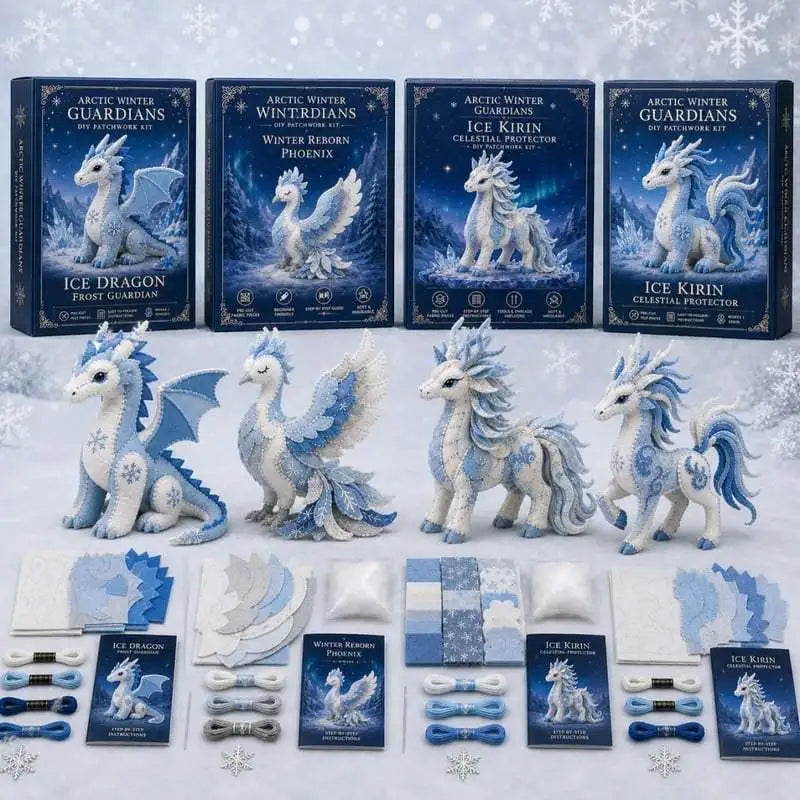 3D Mythical Creature Pre-Cut Felt Stuffed Animal Craft Kit Felt Craft Kit Qme