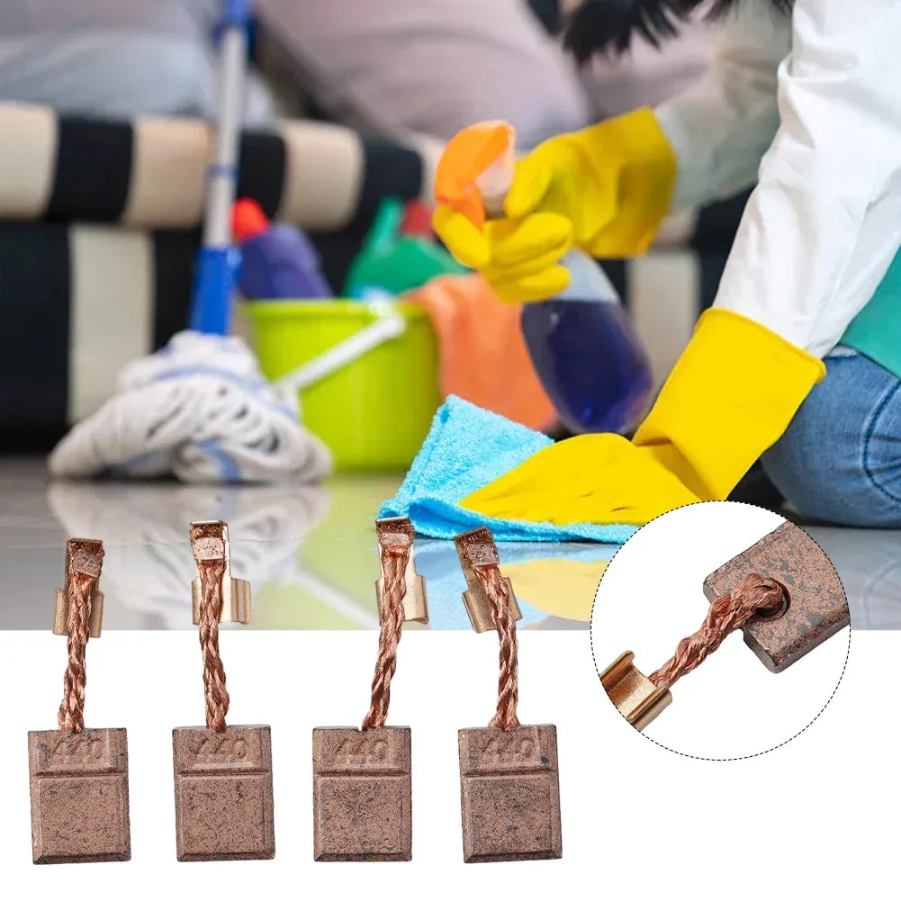 Carbon Brushes CB-440 CB-448 CB-436 Vacuum Replacement – 4 Pack Vacuum Motor Brushes Qme