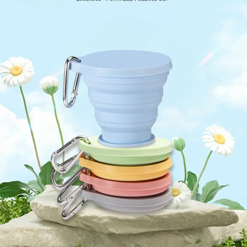 Portable Silicone Foldable Cup – Food Grade & Heat-Resistant Foldable Silicone Cup Qme