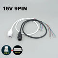 RJ45 POE Network Port DC Female Power Connector Cable 3-Pack POE Network Connector Qme black