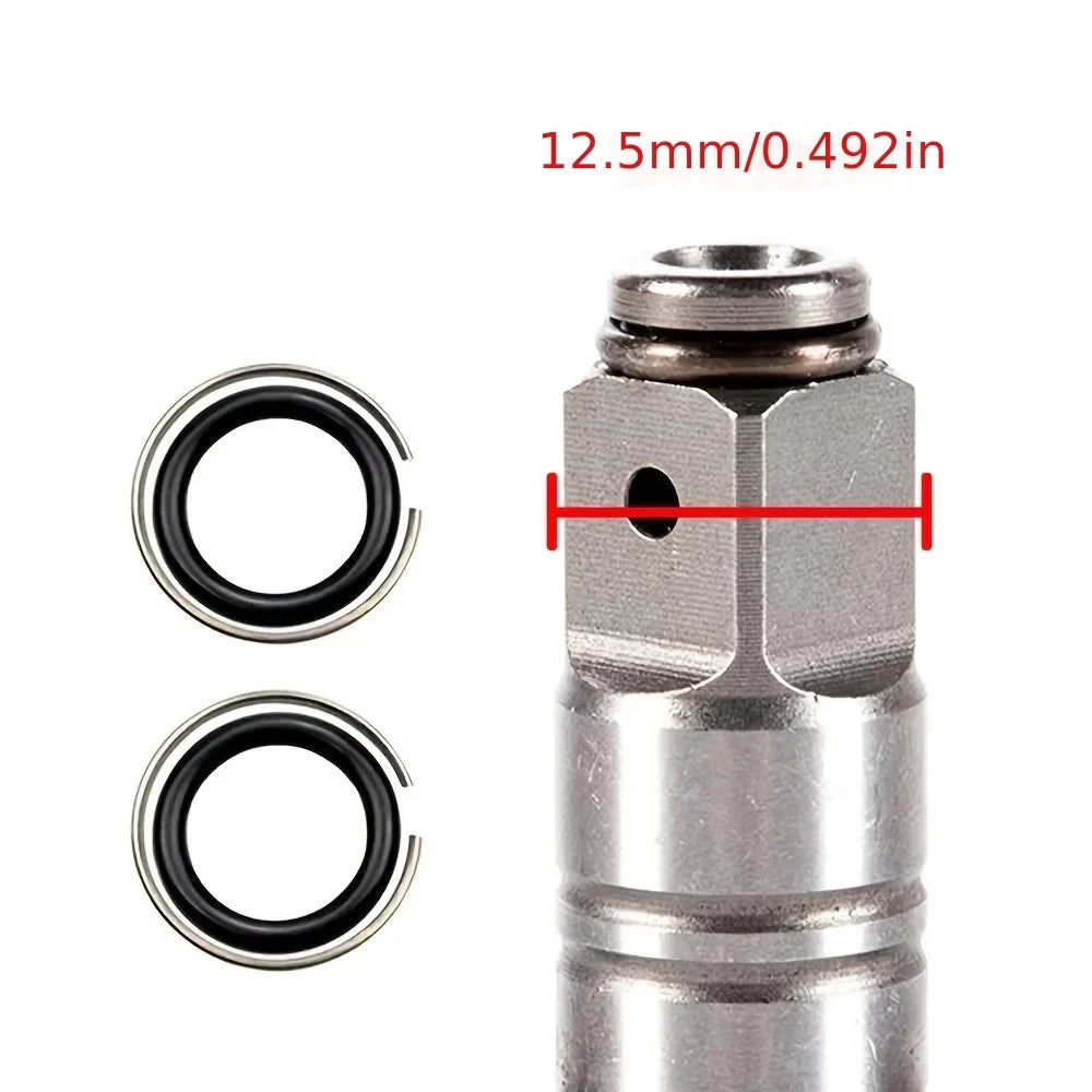 10-Pack Stainless Steel Retaining Ring Clip Rubber Sleeve Wrench Socket Retainer Qme