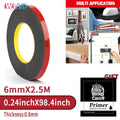 Extra Strong Double Sided Acrylic Tape 3m – Multi-Width Double Sided Tape Qme 6mm
