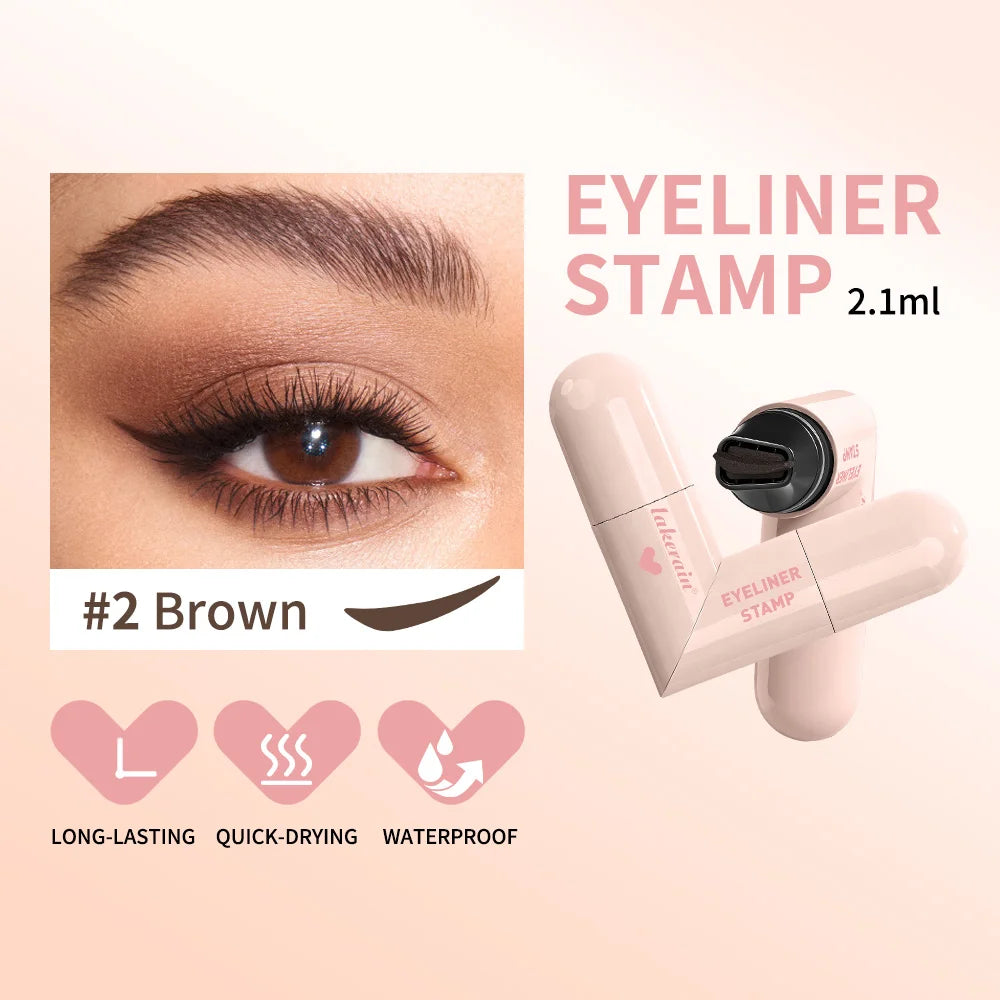 Heart Stamp Eyeliner Pen – Dual-Ended Waterproof Eyeshadow Eyeliner Pen Qst