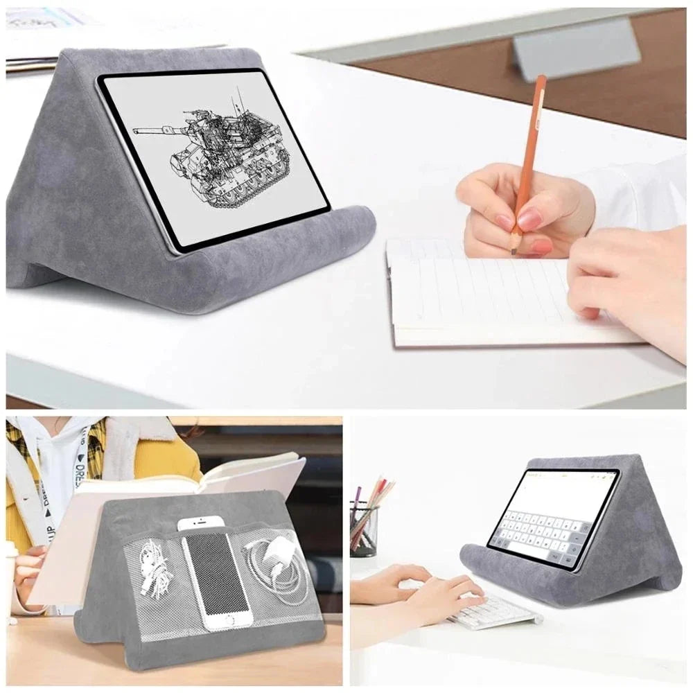 Sponge Pillow Tablet Stand Holder – Multi-Angle Soft Pad Tablet Pillow Stand Qme