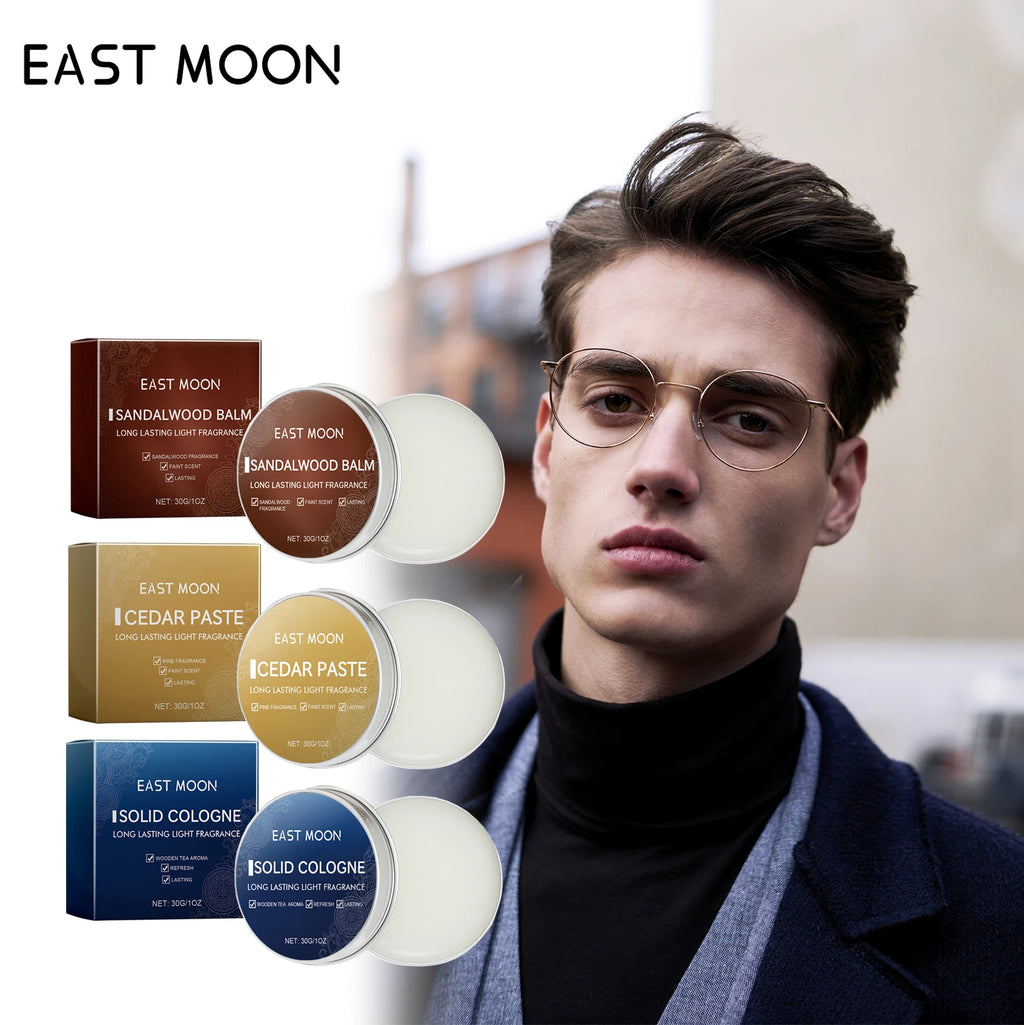 EAST MOON Solid Perfume Balm – Men's Long-Lasting Fragrance Solid Perfume Balm Qst