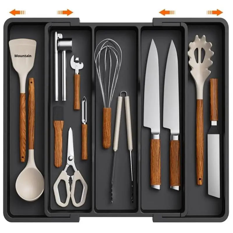 Expandable Cutlery & Utensil Drawer Organizer Tray Drawer Organizer Tray Qst