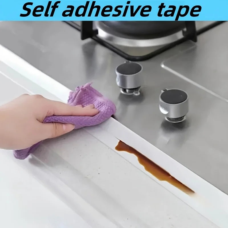 PVC Self-Adhesive Caulk Strip Tape – Bathroom & Kitchen 2 Rolls Caulk Sealing Strip Qme