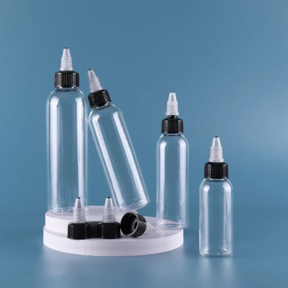 Clear Recyclable Ink Pigment Bottles – 30ml 60ml 100ml 120ml Ink Pigment Bottles Qme