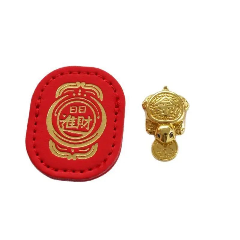 Feng Shui Lucky Turtle Wallet Charm & Decor Ornament Decorative Figurine Qme