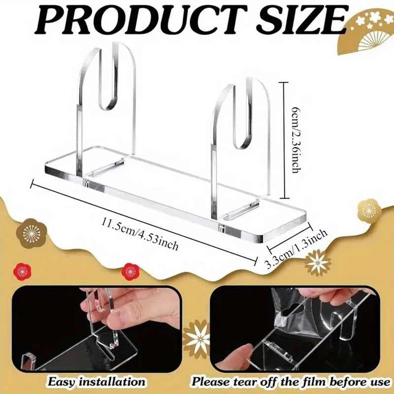 Acrylic Fan Display Stand – Foldable Holder for Hand Fans Fan Display Stand Qme