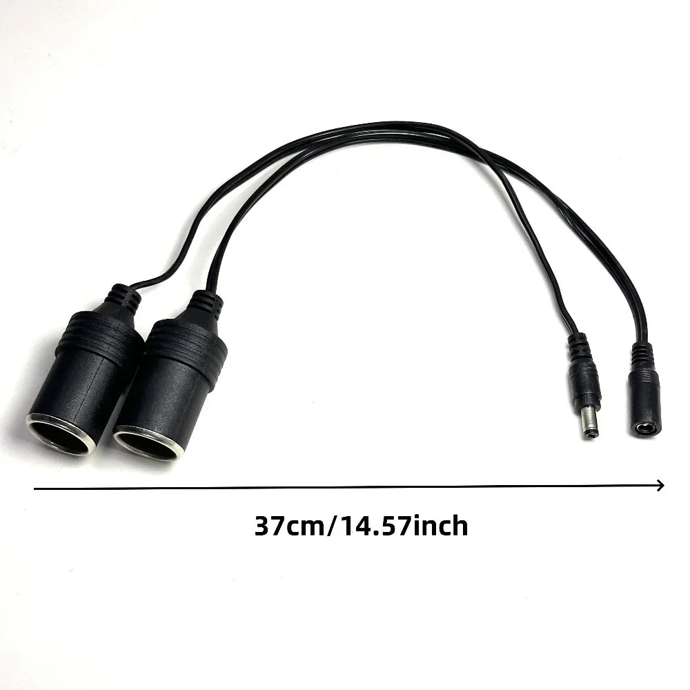 12V 24V Car Cigarette Lighter DC Male Female Plug Power Cable DC Power Cable Qme