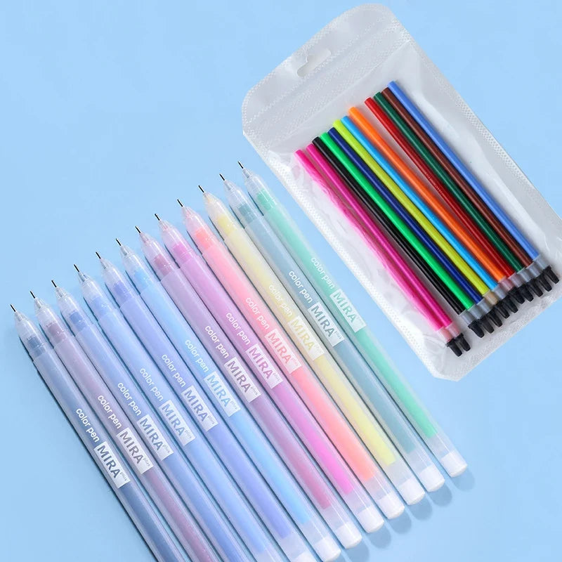Kawaii Candy Gel Pens & Refills – 12-Box Multicolor Set Gel Pen Set Qme