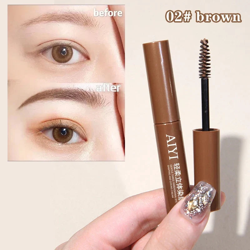 Qme Tinted Eyebrow Gel – Waterproof, Smudge-Proof, Long-Lasting Tinted Eyebrow Gel Qme 02 brown