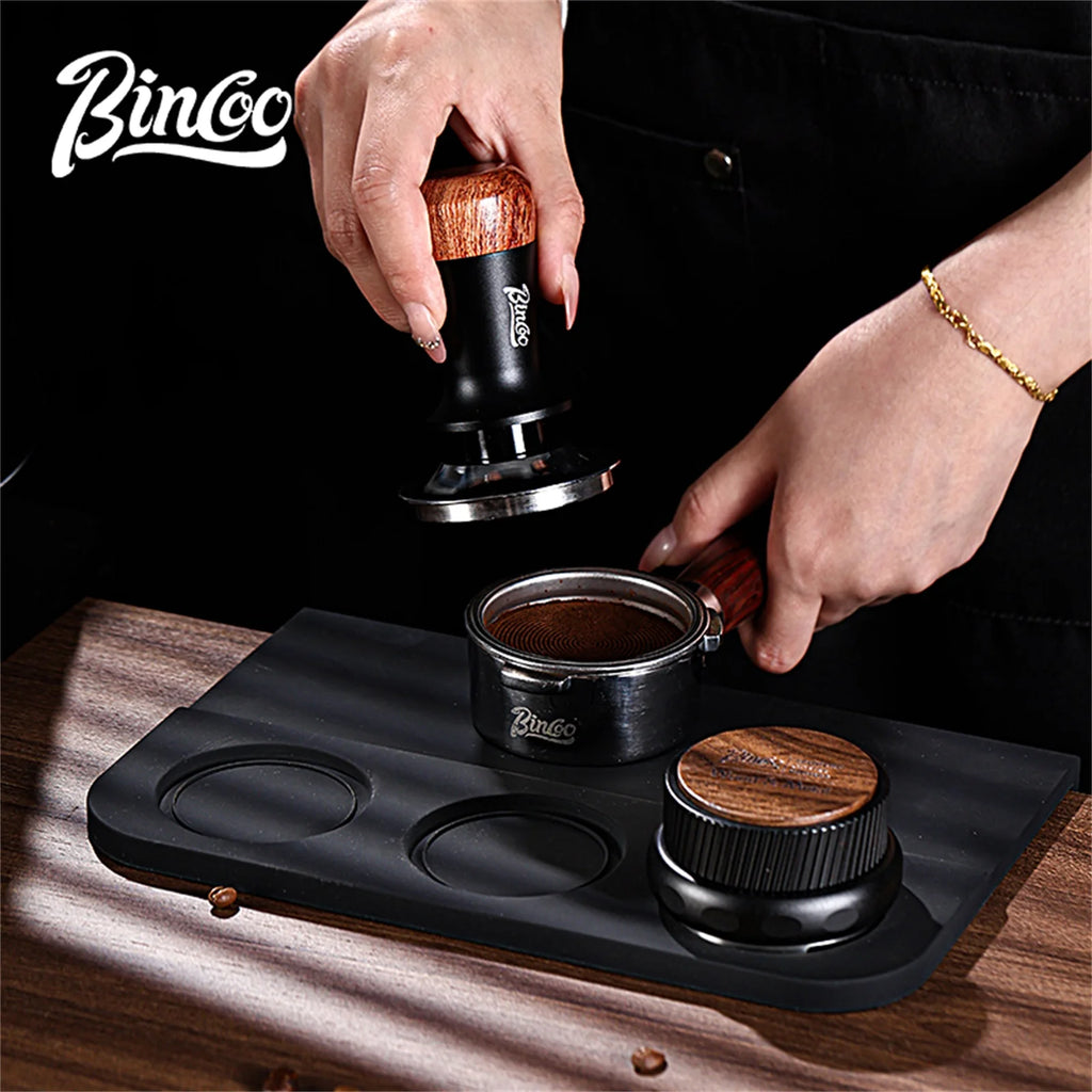 Bincoo Espresso Bar Mat – Anti-Slip Silicone Tamper & Tool Rest Espresso Bar Mat Qst