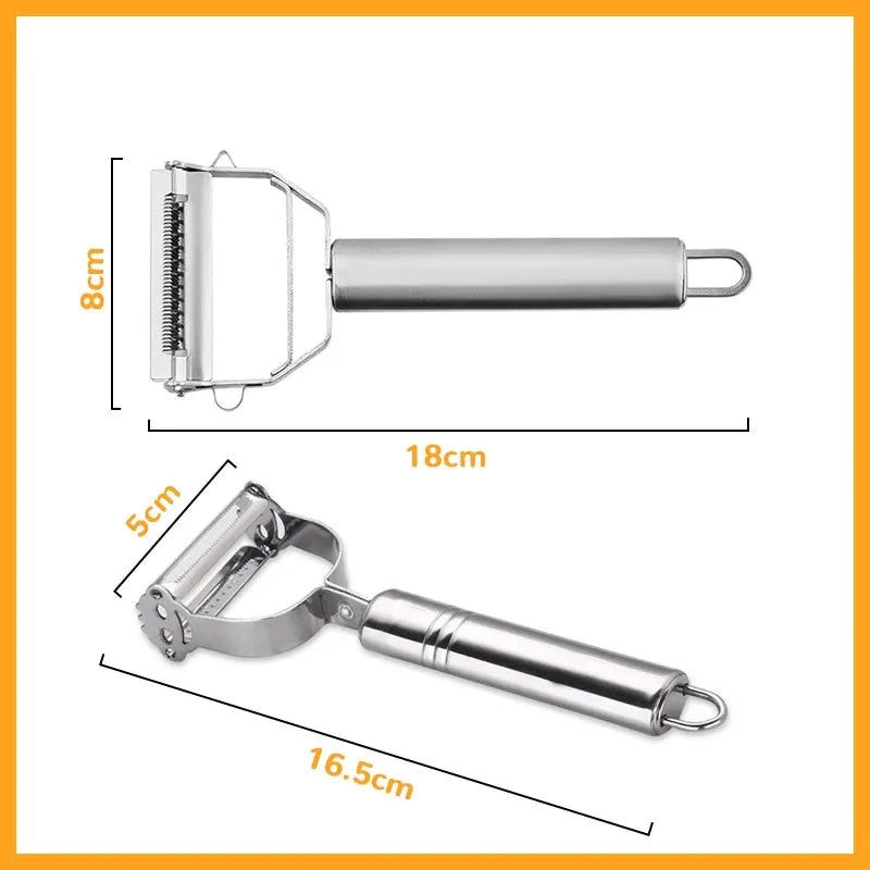 Double-Head Stainless Steel Vegetable & Fruit Peeler Vegetable Peeler Qme