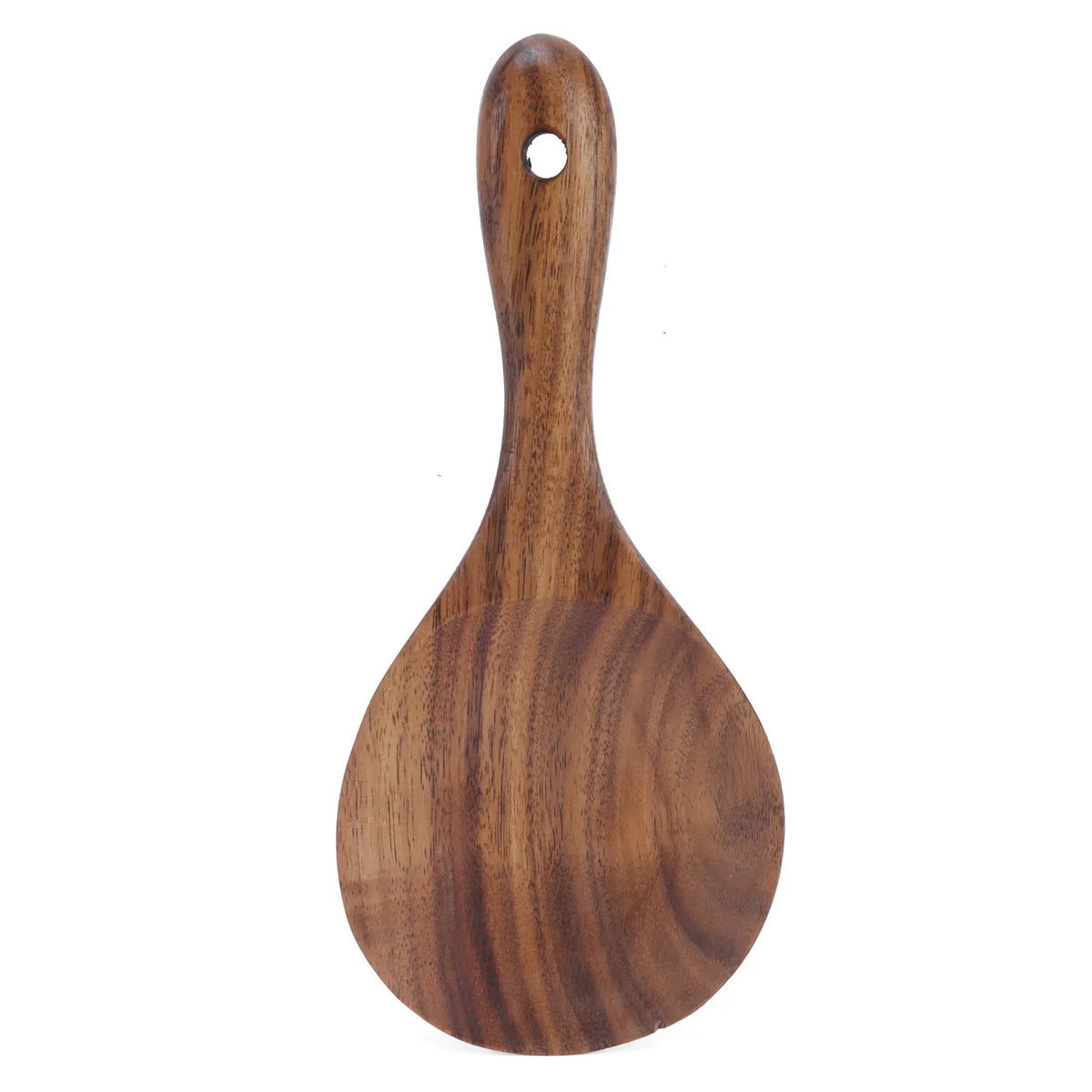 Wooden Rice Paddle Spoon – Large Kitchen Serving Scoop Wooden Serving Spoon Qme Brown
