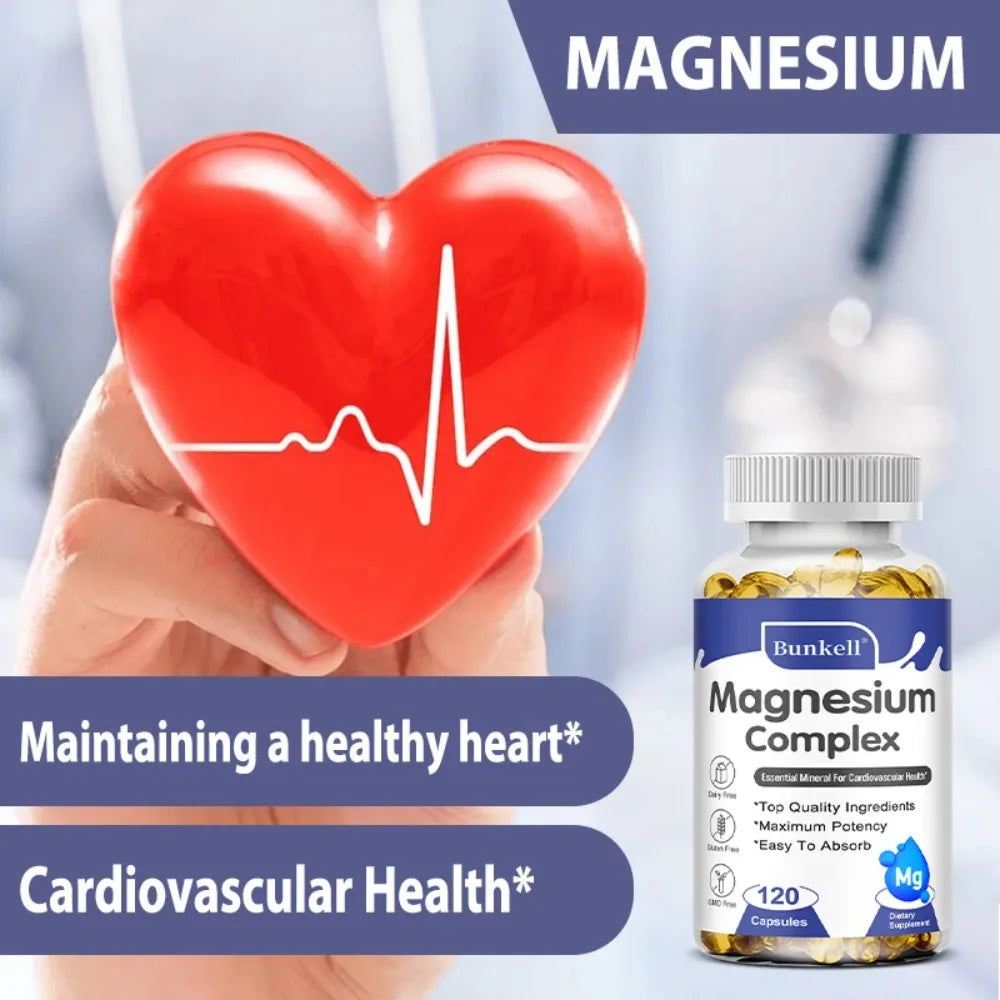 Magnesium Glycinate Capsules – Sleep, Calm & Muscle Support Mineral Supplement Qst