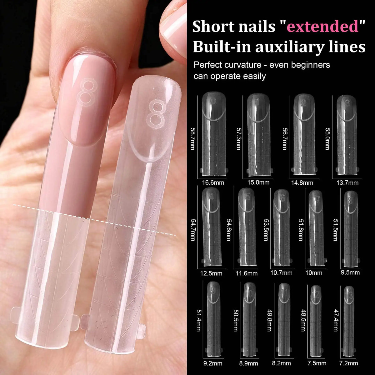 Dual Form French Nail Extension Kit | Fast & Elegant Nail Extension Kit Qme