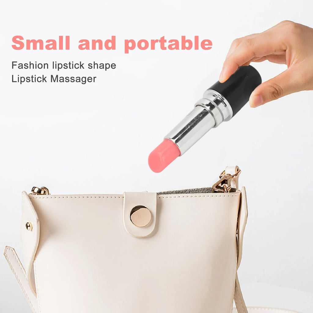 Lipstick Vibrating Face Massager Wand – Portable Eye Tool Facial Massage Wand Qme