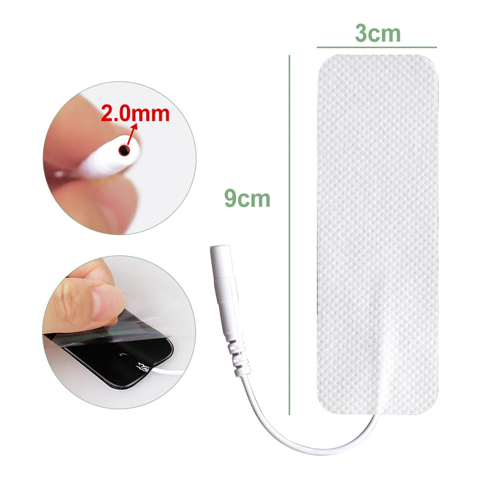 TENS EMS Electrode Pads Self-Adhesive Conductive Gel 10/20 Pcs Electrode Pads Qst