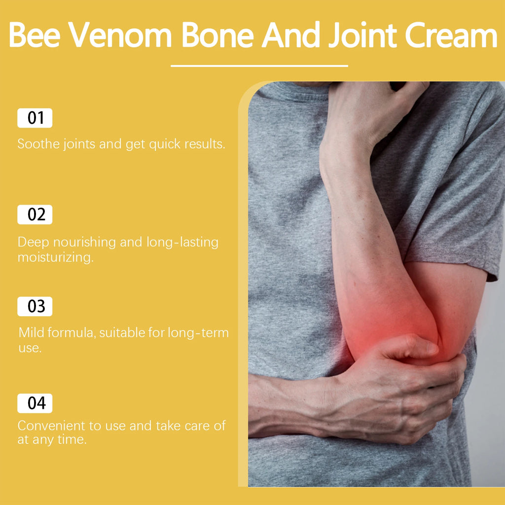HOUKEA Bee Venom Joint & Bone Care Cream 30g – Soothing Body Body Care Cream Qst