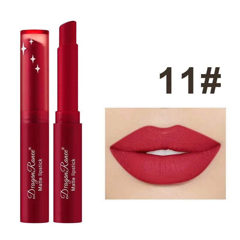 Nude Matte Lipstick Crayon – 24Hr Waterproof Lip Pencil Matte Lip Crayon Qme