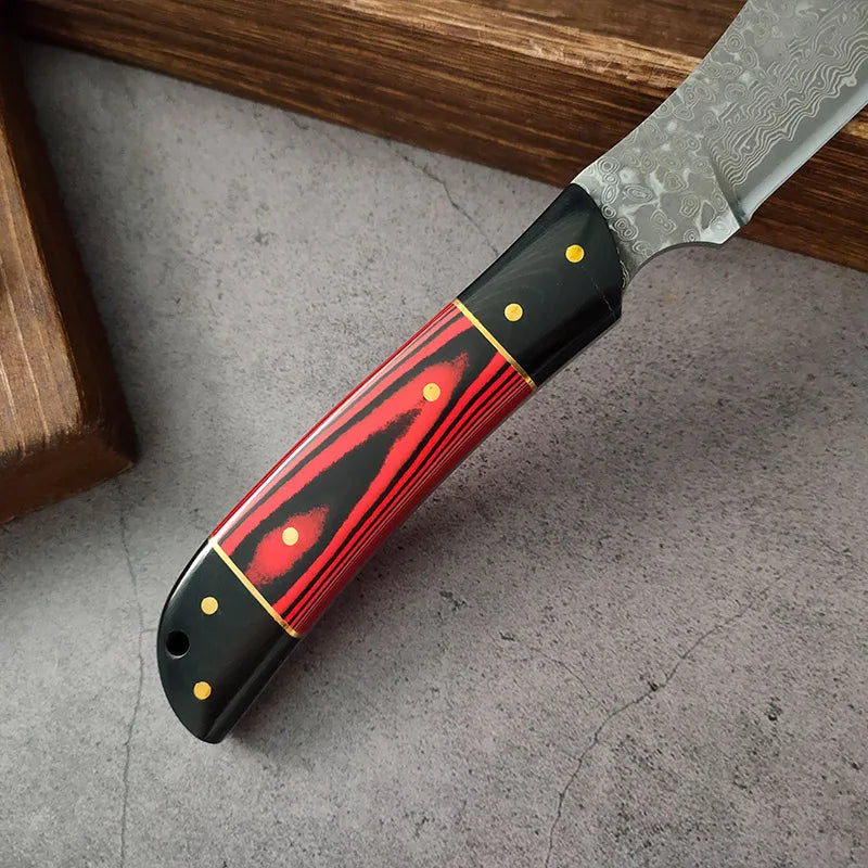 InLeung Damascus VG10 Chef Knife – Hand Forged Japanese Kitchen Damascus Chef Knife Qst