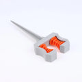 Garden Hose Guide Spike – ABS Pipe Positioning Holder Roller Hose Guide Spike Qme Gray