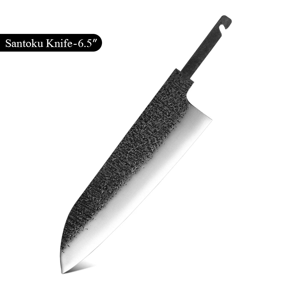 F.YOUNG Japanese Chef Knife Blank Blade VG10 DIY Full Tang Knife Blank Blade Qst 6.5 inch Santoku