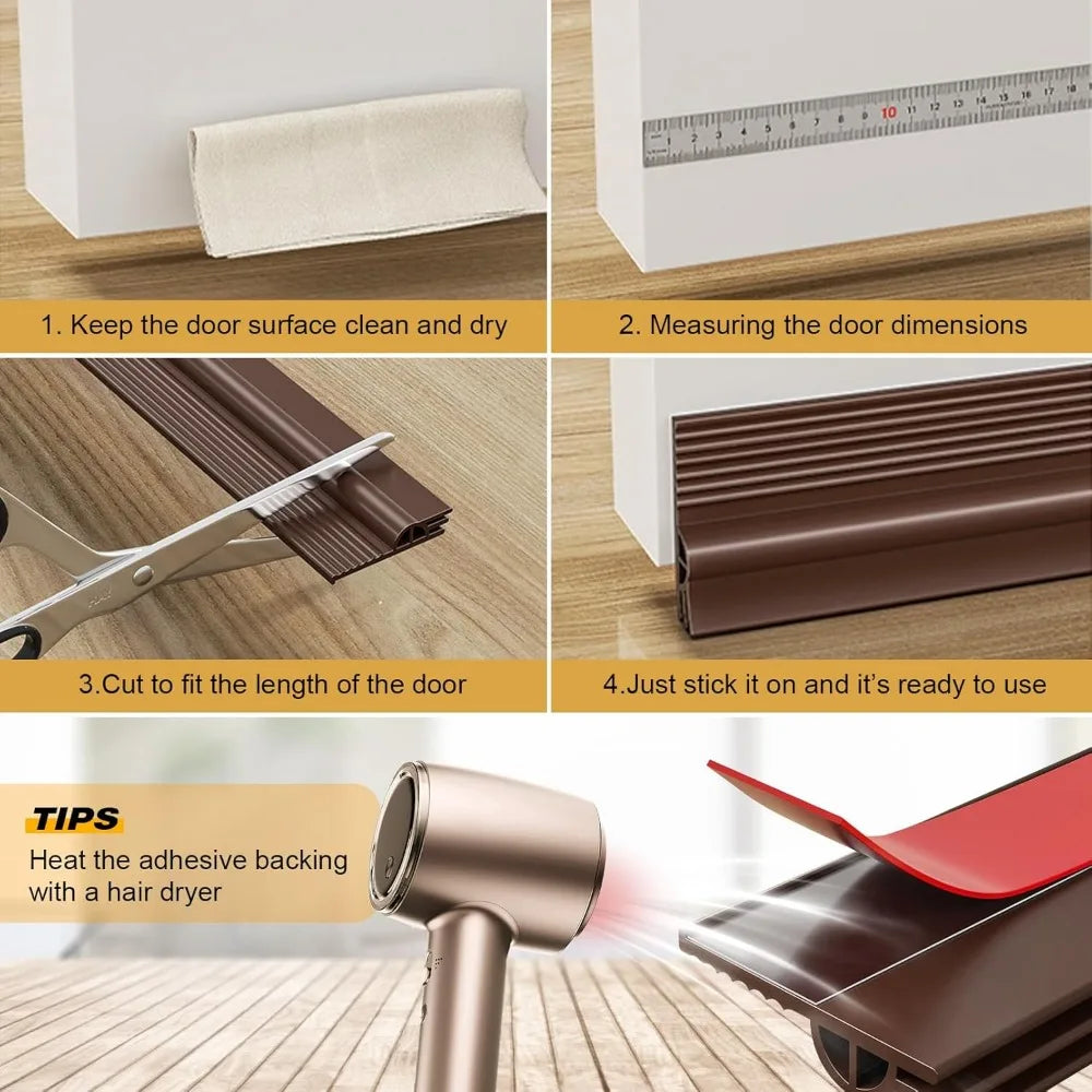 TPE Window & Door Seal Strip Self-Adhesive Weatherstripping 1M Weatherstrip Seal Qme