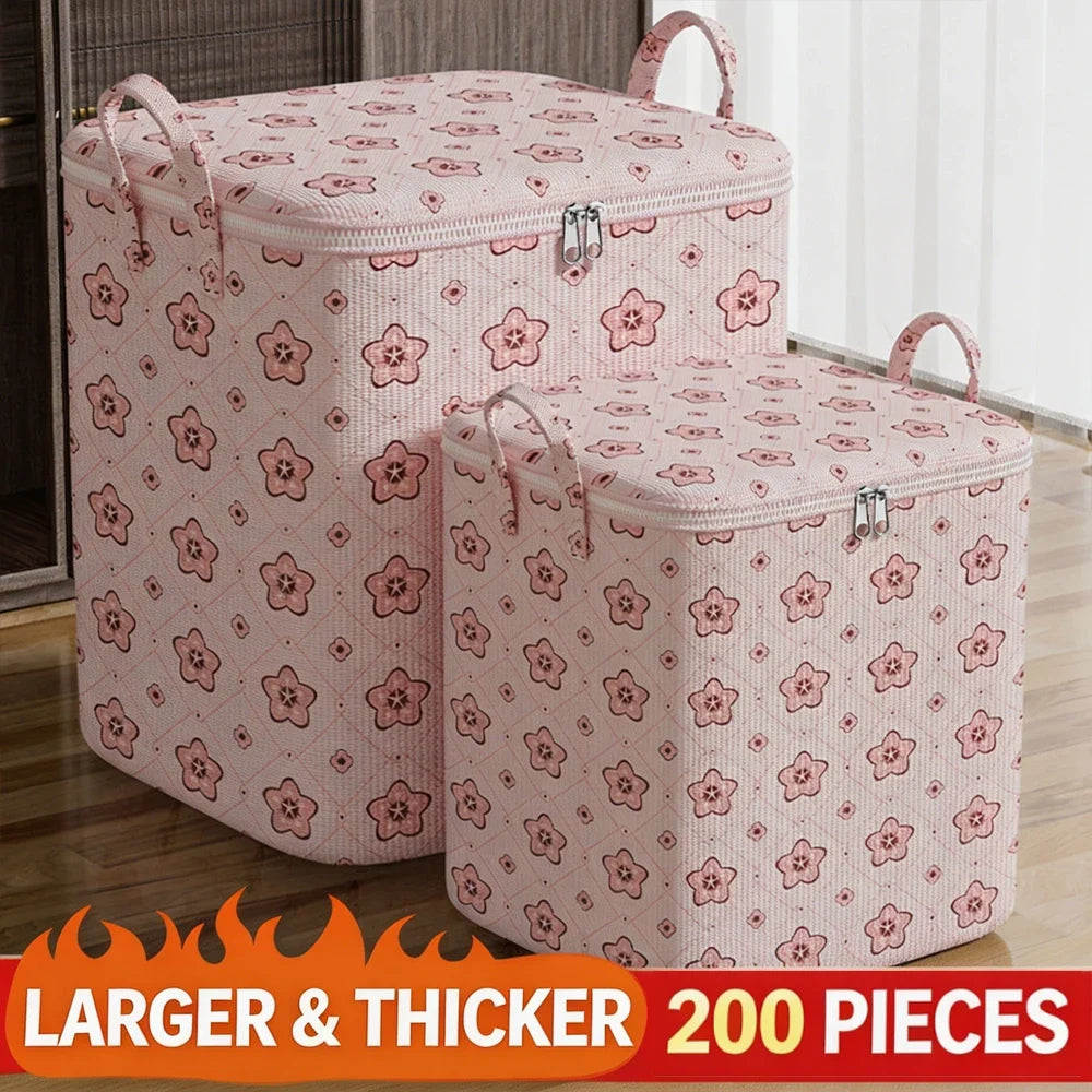 Large Capacity Quilt & Comforter Storage Bag | Foldable Bedding Storage Bag Qme