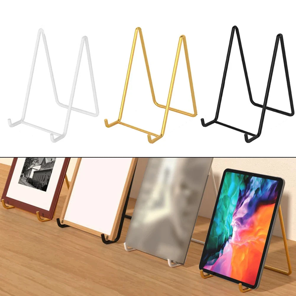 Metal Desktop Easel Stand – Photo, Art & Plate Display Holder Easel Display Stand Qme