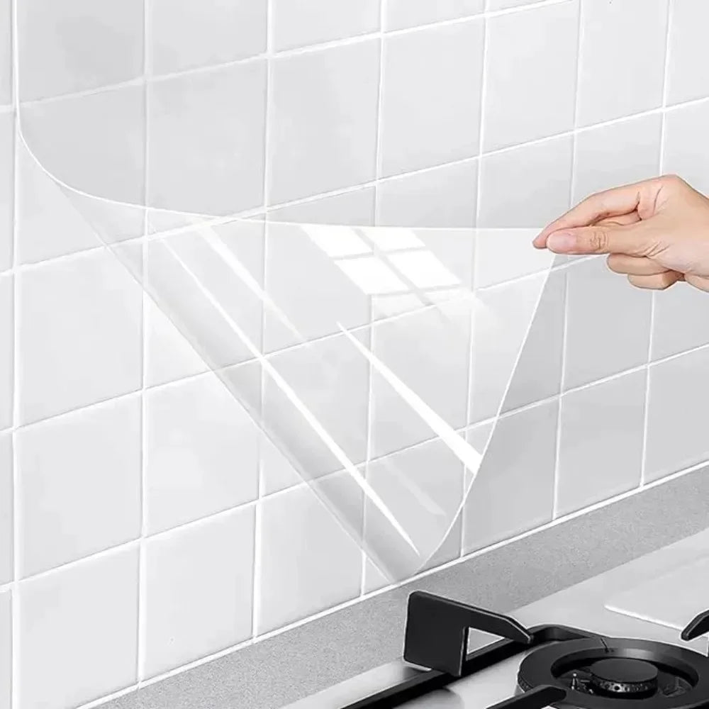 Transparent Waterproof Oil-Resistant Non-Adhesive PVC Wall Film PVC Wall Film Qme