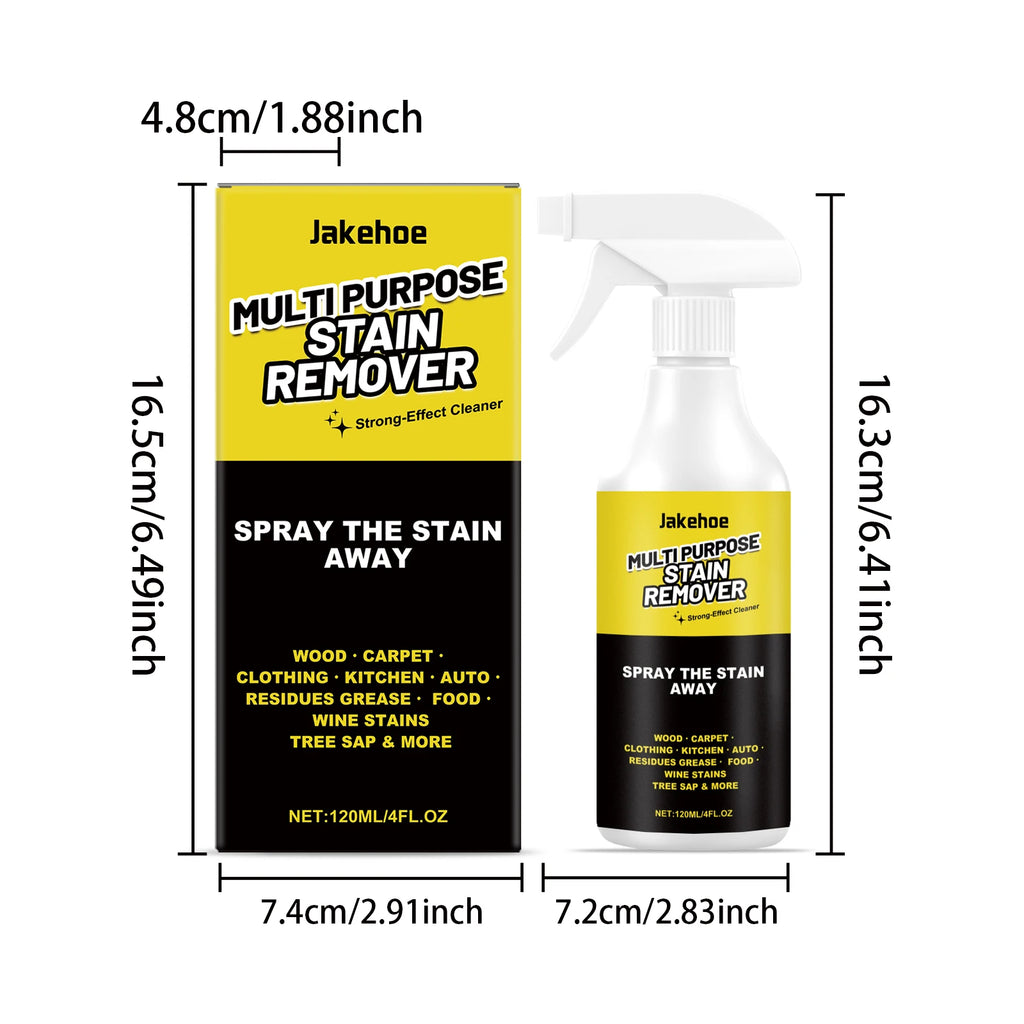 JAKEHOE 120ml Multipurpose Stain Remover Degreaser Spray Multipurpose Cleaner Spray Qst