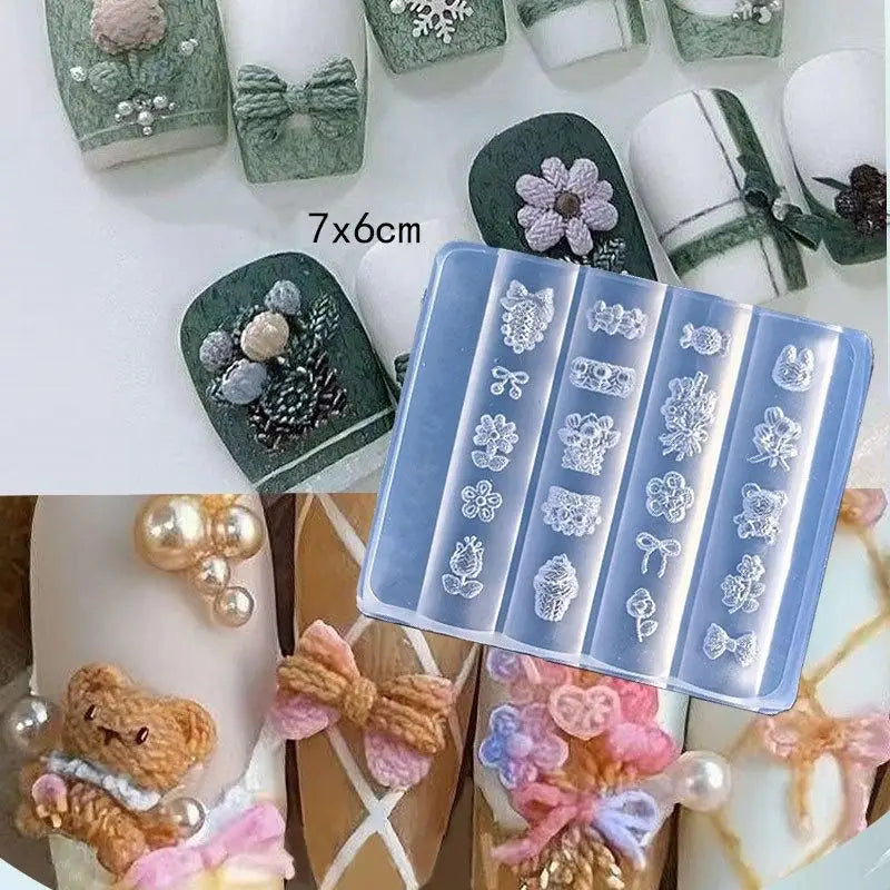 3D Fruit Flower Silicone Nail Mold – DIY Nail Art Template