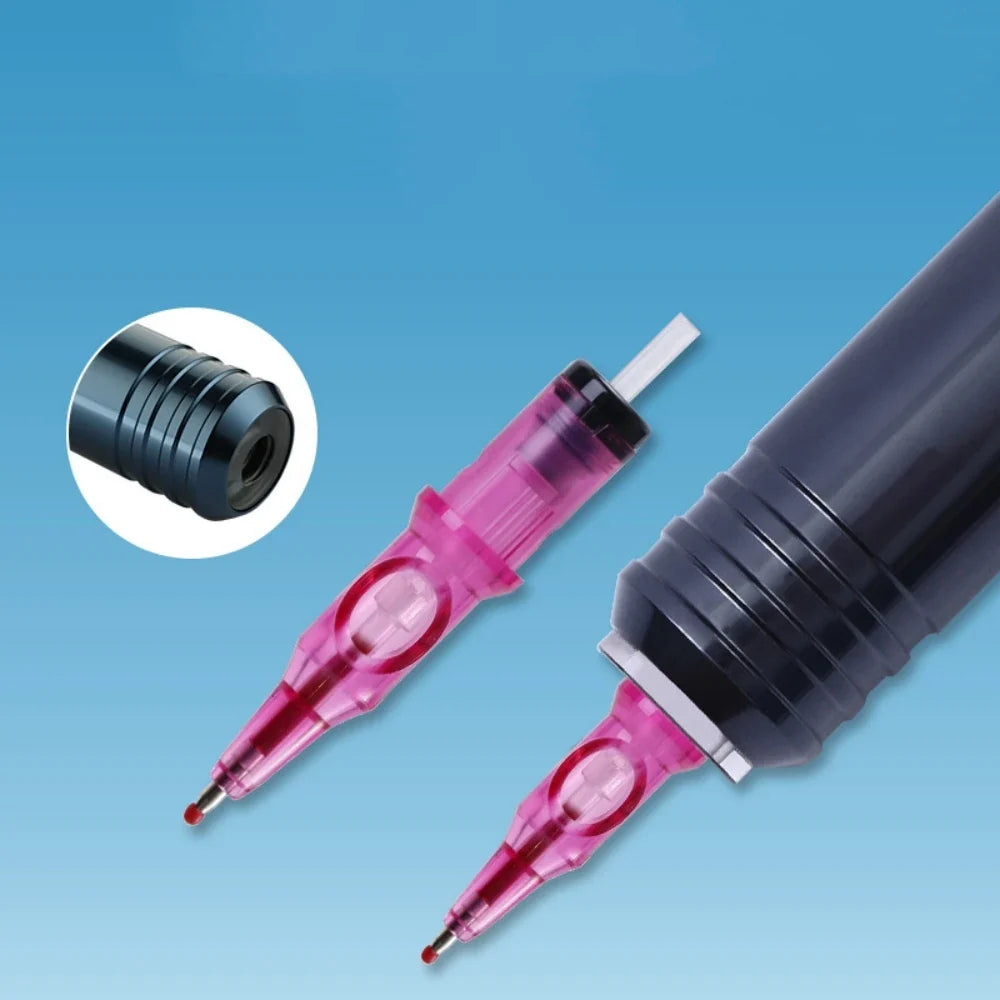 Ballpoint Pen Tattoo Cartridge Needles – 5 Colors Practice Tattoo Practice Needles Qme