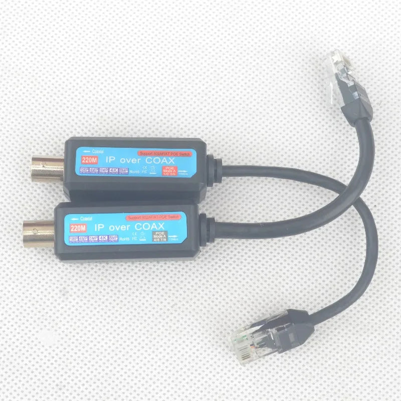 POE Coaxial Cable Transmitter – HD Video & IP Network Extender POE Coax Transmitter Qme