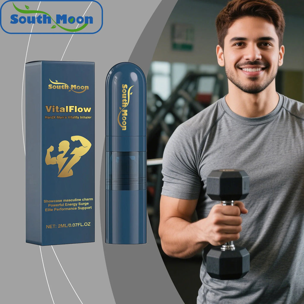 South Moon Men's Energizing Nasal Inhaler – Focus & Refresh Aromatherapy Inhaler Qst