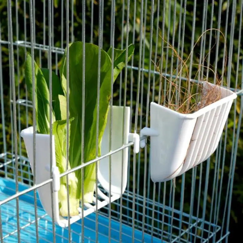 Bird Cage Vegetable Basket Feeder – 5-Pack Hanging Food Holder Bird Cage Feeder Qme