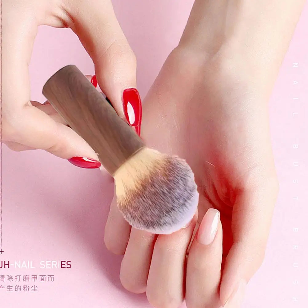 Soft Fiber Nail Dust Brush – Loose Powder & Blush Makeup Nail & Makeup Brush Qme