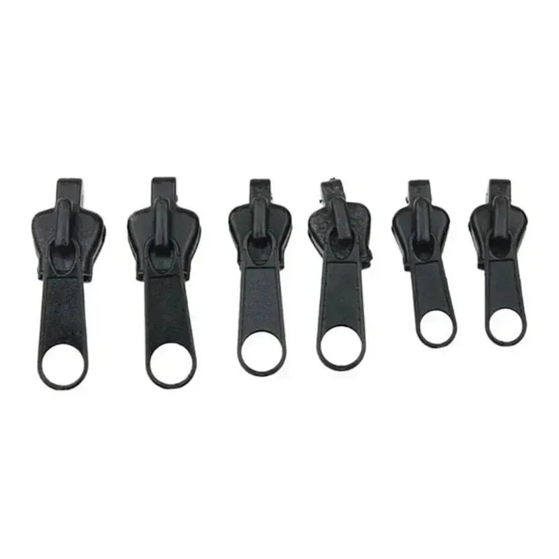Universal Zipper Repair Kit – Replacement Zip Sliders | 9 Colors Zipper Repair Kit Qme 6pcs black