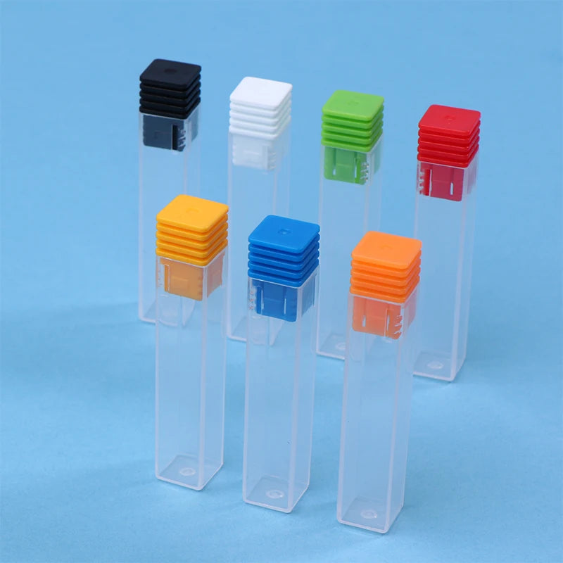 10pcs Clear Nail Drill Bit Storage Boxes – Square Organizer Set Nail Drill Bit Organizer Qst Multicolor
