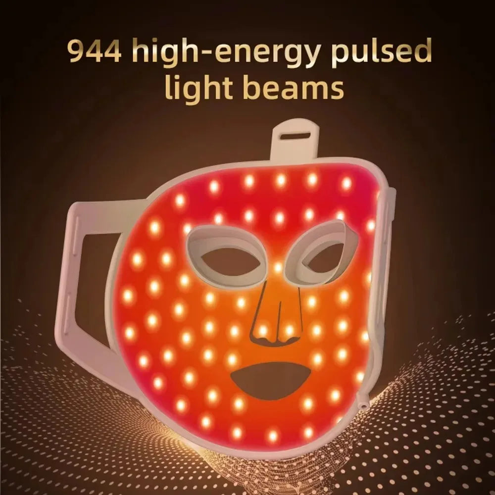 Vilnason 8-Color LED Face Mask – 850nm NIR Photon Skin Rejuvenation LED Face Mask Qst
