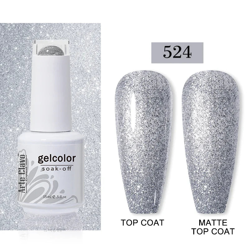 Arte Clavo 15ml Gel Nail Polish – 65 Colors UV LED Soak Off