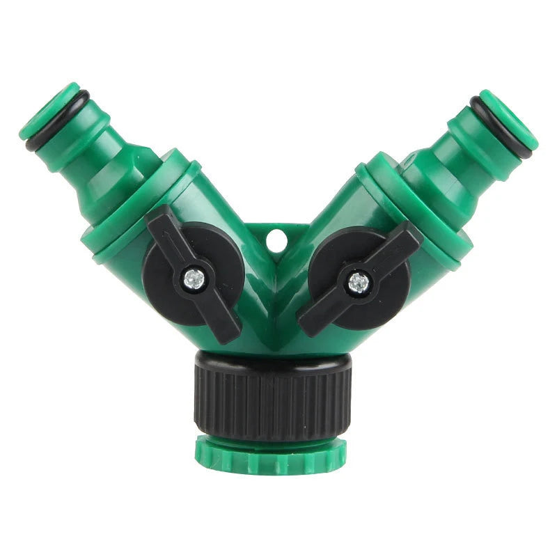 Y-Type 2-Way Garden Hose Splitter Valve – 3/4" Thread Garden Hose Splitter Qst