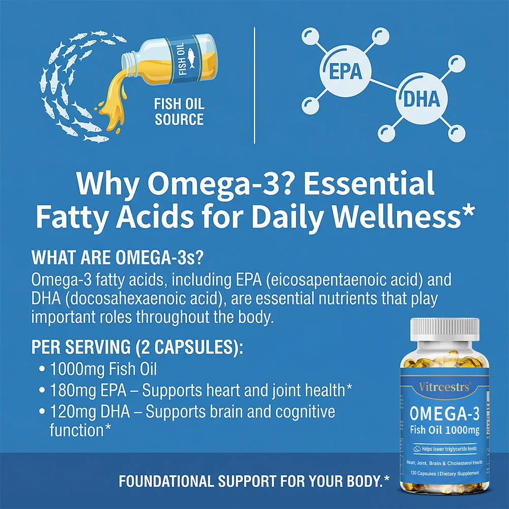 ZENVITALIZE Omega-3 Fish Oil 1300mg | EPA & DHA Supplement Omega-3 Supplement Qst