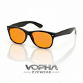 VOPHA S71 Blue Light Blocking Glasses – Red Lens Unisex Blue Light Glasses Qst Black orange