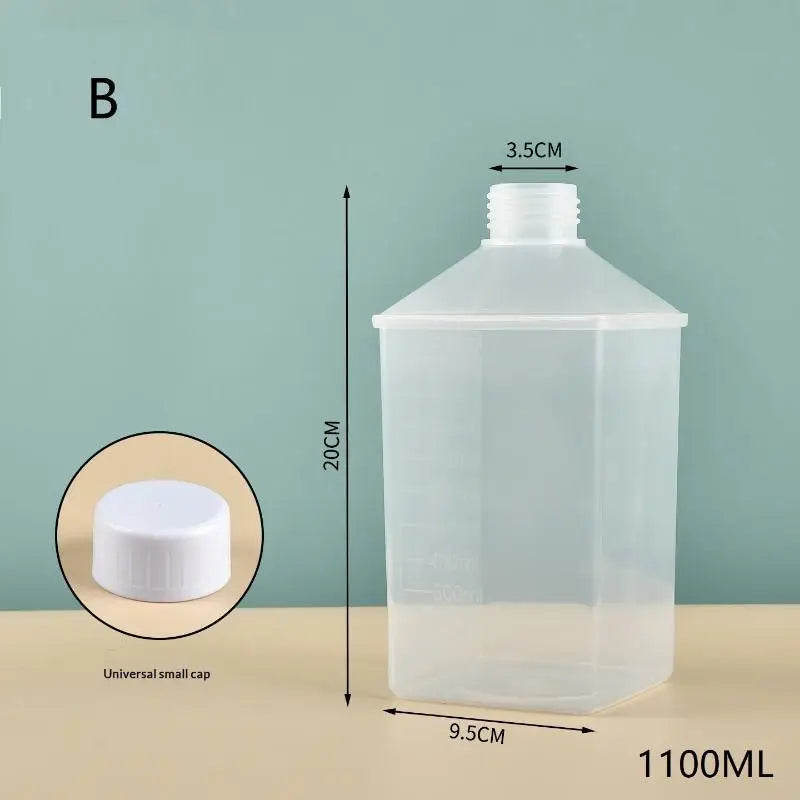 Syrup Dispenser Bottle with Lid | Coffee Bar Kitchen Container Syrup Dispenser Bottle Qme B