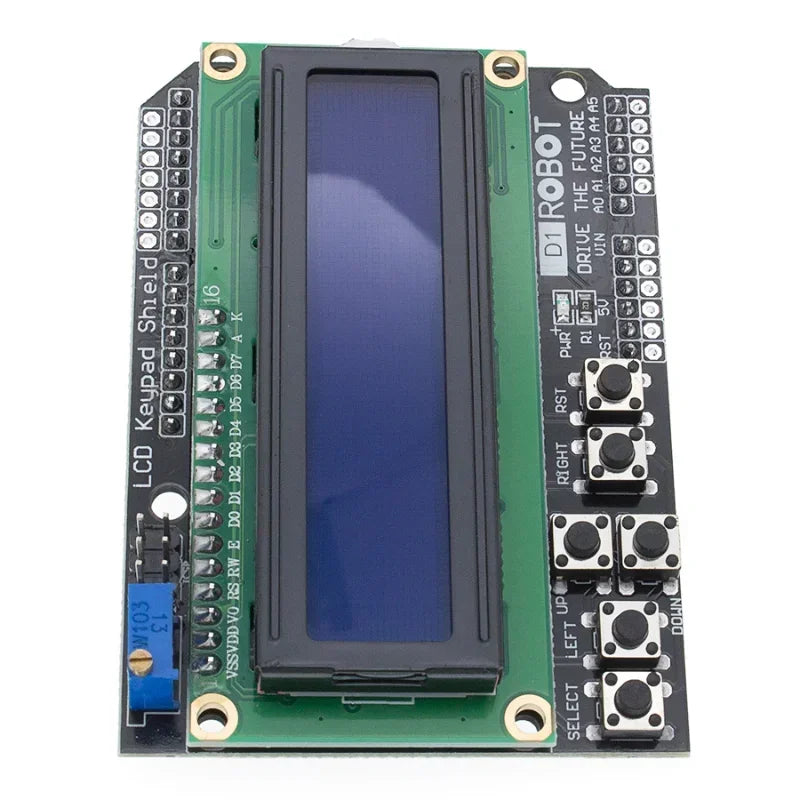 LCD Keypad Shield LCD1602 Blue Screen Module for Arduino LCD Display Module Qme